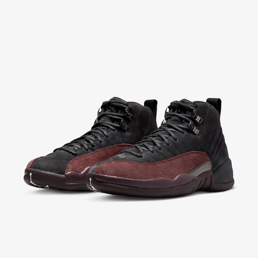Air Jordan 12 x A Ma Maniére DV6989-001 Womens 7.5 Black Lifestyle Shoes RHS3450